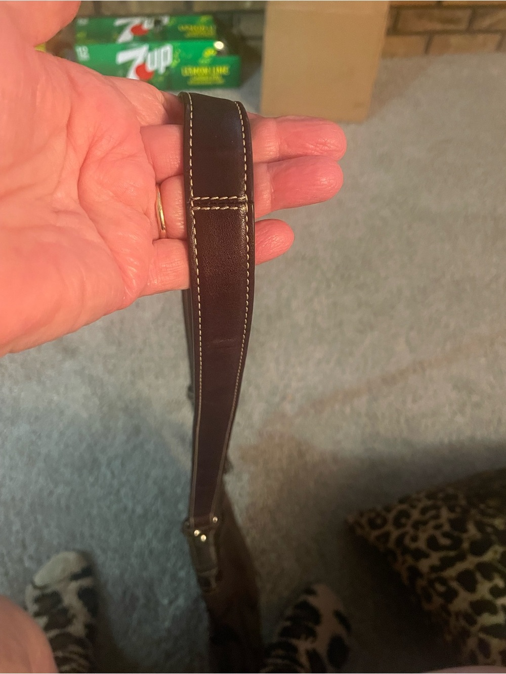 UniqueCoach Hampton Signature Canvas Python Crossbody - Picture 13 of 14